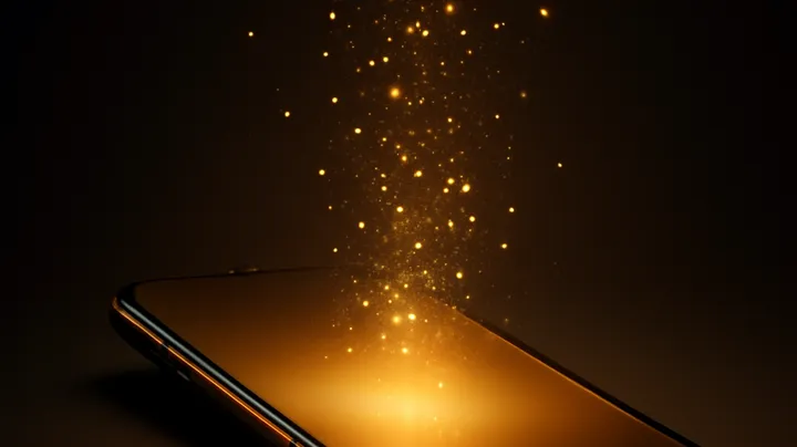 JILIARENA COM Modern phone with glowing screen